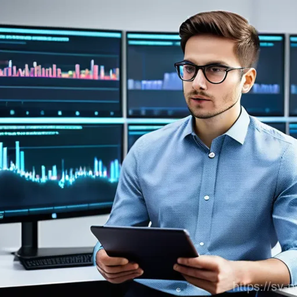 자연어 처리 모델 튜닝을 위한 리서치 방법론 - **Prompt:** A focused young data scientist, dressed in smart casual attire (e.g., a well-fitting shi...