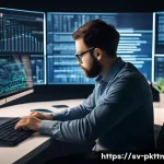 자연어 처리 모델 튜닝과 관련된 기술적 도전 과제 - A highly skilled data engineer, with keen focus and wearing smart-casual attire, meticulously curate...